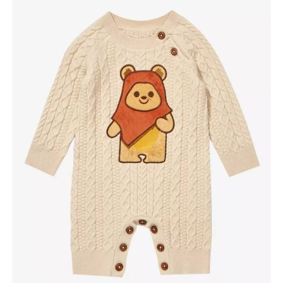 Our Universe Star Wars Ewok Knit Infant One-Piece BoxLunch Exclusive Size 12 Mon - Picture 1 of 6